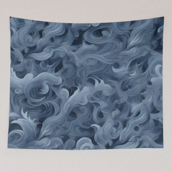 Item preview, Enchanting Hues: Embrace Elegance in Smoke Blue designed and sold by JAMESAMORN.