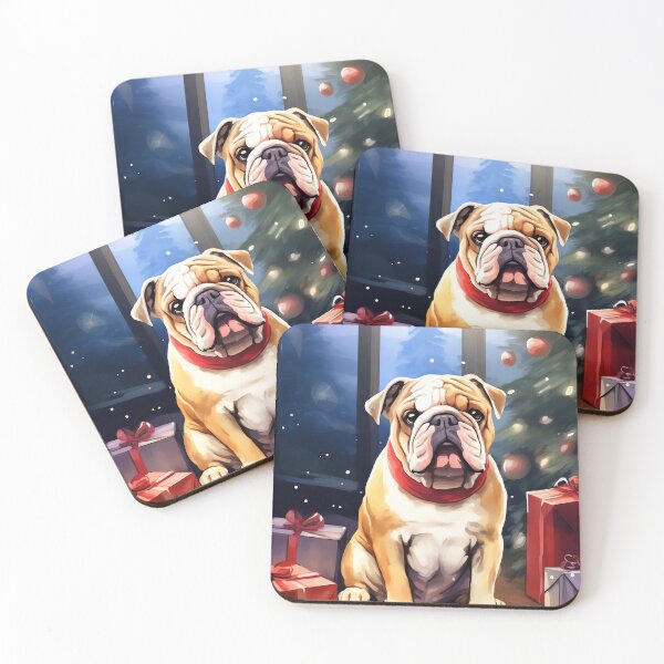 Item preview, Festive Bulldog Delight designed and sold by cute-animals99.
