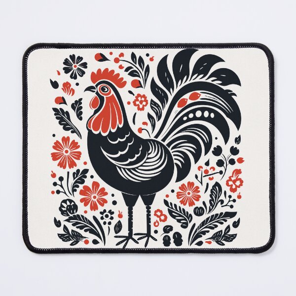 Item preview, Folk Art Rooster designed and sold by ImprintMage.