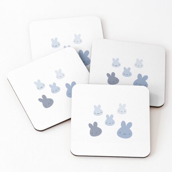 Item preview, Aesthetic Cute Blue Bunnies designed and sold by lameowee.