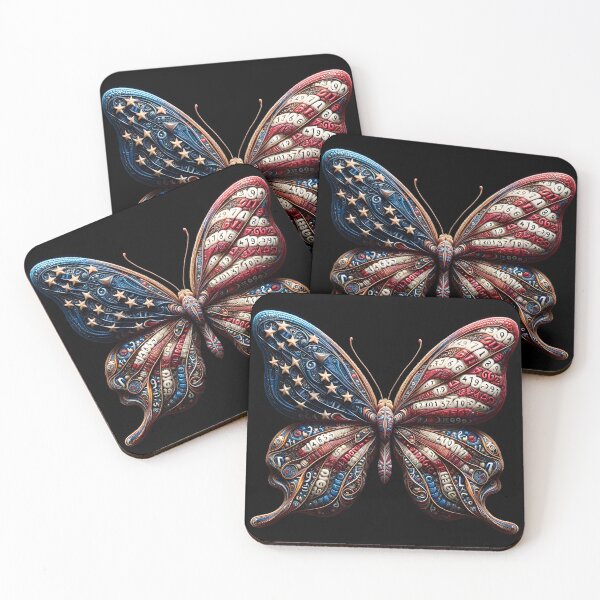 Item preview, Butterfly Flags | USA designed and sold by AI-Pi-art.