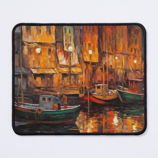 Item preview, Harbor at Daybreak: Dawn's First Light Abstract designed and sold by Moisky Art.