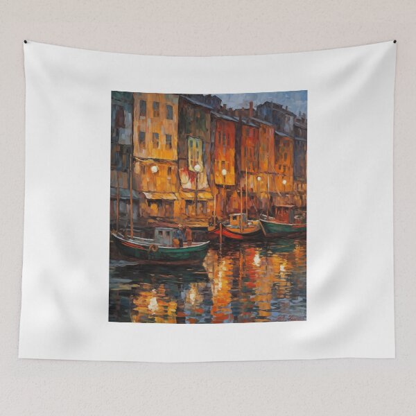 Item preview, Harbor at Daybreak: Dawn's First Light Abstract designed and sold by Moisky Art.