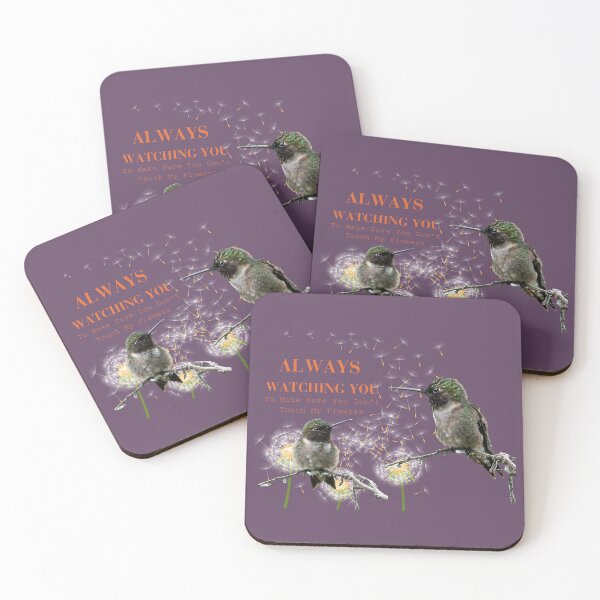 Item preview, Do Not touch Hummingbird's Flowers designed and sold by blankslategardn.
