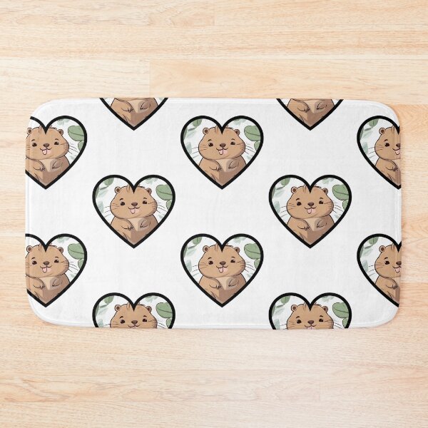 Item preview, Heart Capybara, I Love Capybara, Smiling Cute Capybara Illustration, Lovely Wild Animals designed and sold by tulipdesign.