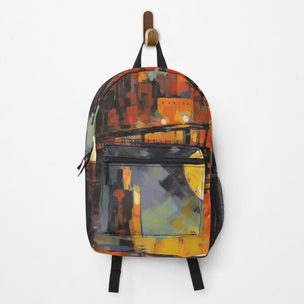 Item preview, Moonlit Metropolis: Abstract Nightscape designed and sold by Moisky Art.