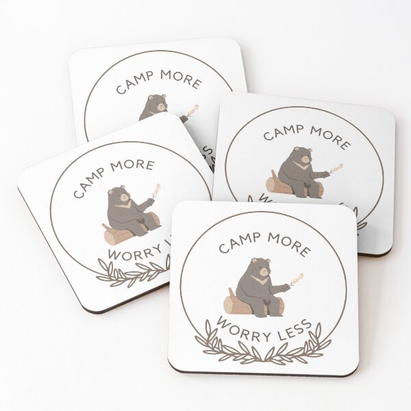 Item preview, Camp more worry less camping hiking designed and sold by BreadnButter97.