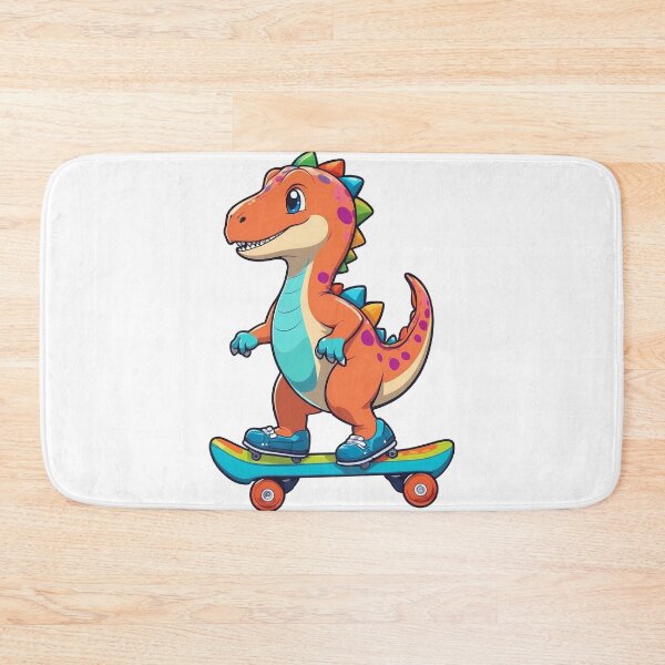 Item preview, T-rex dinosaur with skateboard designed and sold by wplamkung.