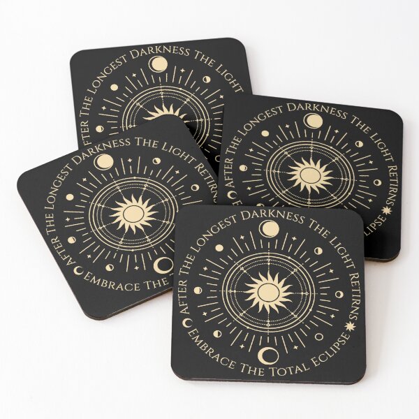 Item preview, Total Eclipse Sun Moon Magic Winter Solstice designed and sold by NerdyCotton.