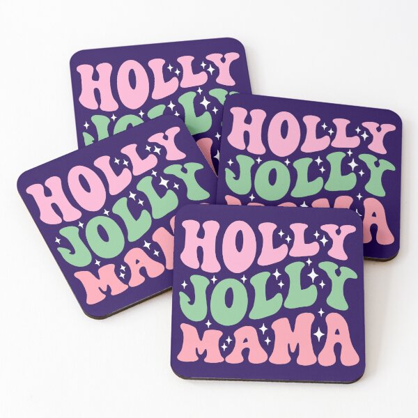Item preview, Holly Jolly Mama Pink Retro Christmas designed and sold by hobbybox.
