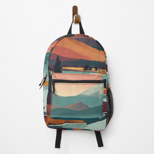 Item preview, boho art Minimalist landscape mountains designed and sold by Mustaph-Shop.