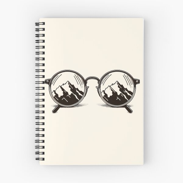 Item preview, Draw black vintage mountain glasses designed and sold by OutdoorMemories.