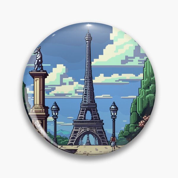 Item preview, PixelArt - Eiffel Tower designed and sold by Haramana.