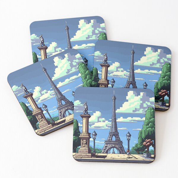 Item preview, PixelArt - Eiffel Tower designed and sold by Haramana.