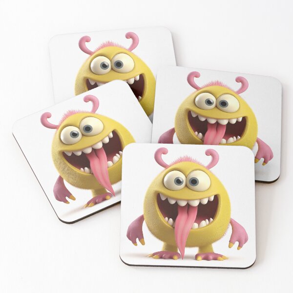 Item preview, Cute yellow monster with a long tongue designed and sold by Westcoast Kids.