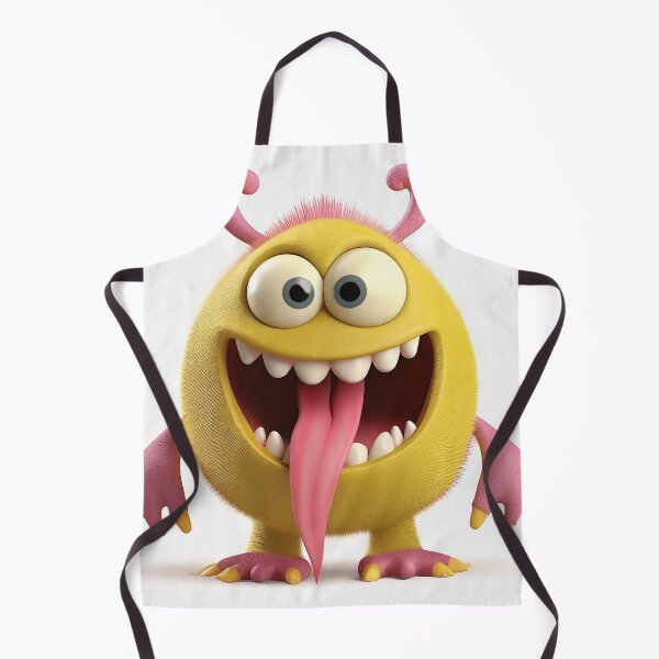 Item preview, Cute yellow monster with a long tongue designed and sold by Westcoast Kids.