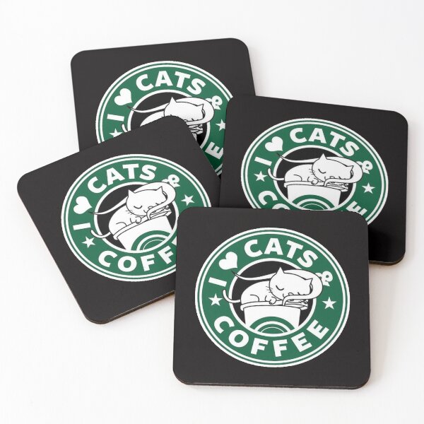 Item preview, i love cats and coffee designed and sold by Ratatatts.