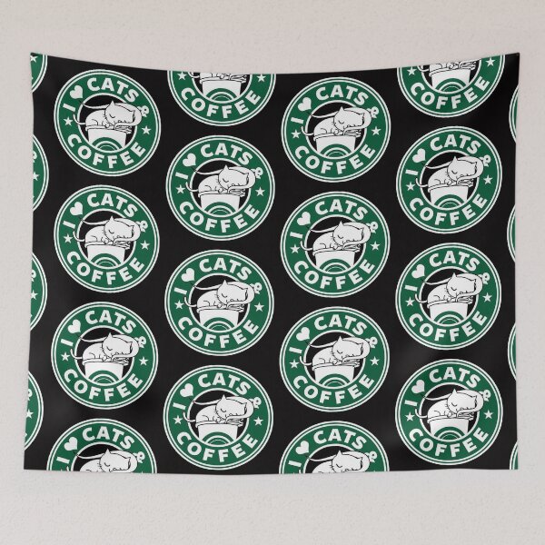 Item preview, i love cats and coffee designed and sold by Ratatatts.