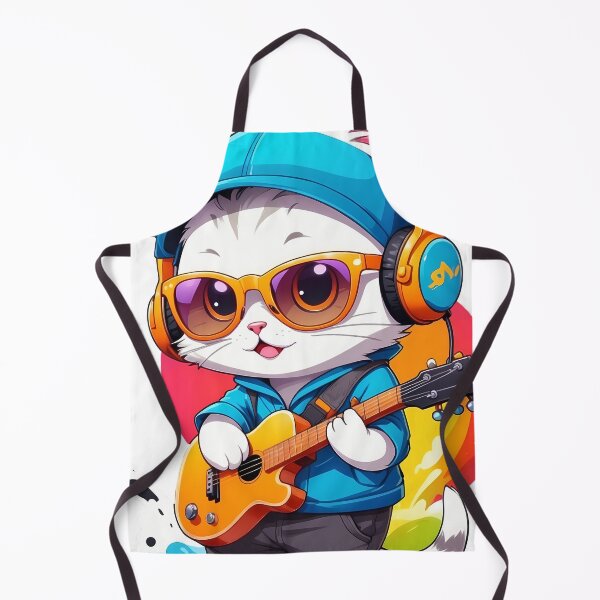 Item preview, cat playing Guitar designed and sold by wplamkung.