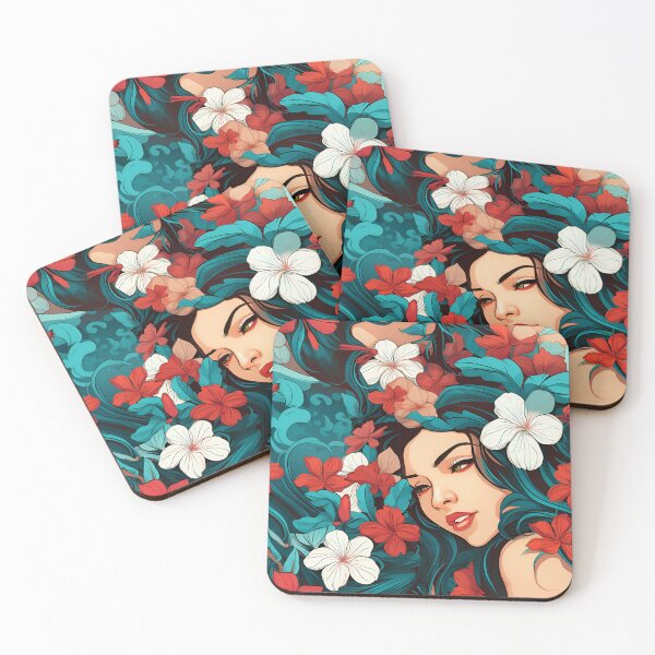 Item preview, Hawaii Girl with Flowers designed and sold by Sp3ctrumOfColor.
