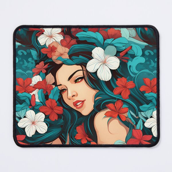 Item preview, Hawaii Girl with Flowers designed and sold by Sp3ctrumOfColor.