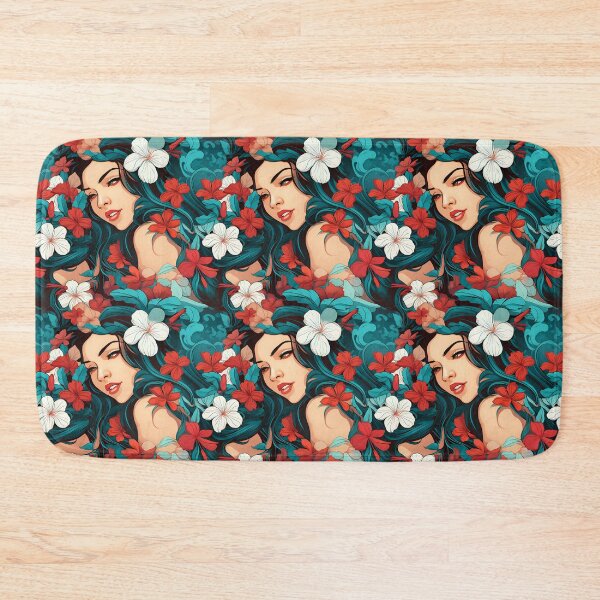Item preview, Hawaii Girl with Flowers designed and sold by Sp3ctrumOfColor.