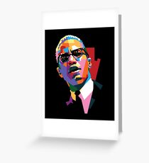 Malcolm X Greeting Card