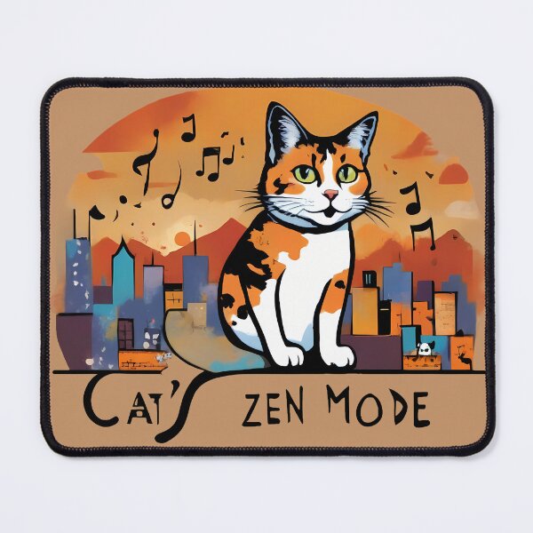 Item preview, Cat's Zen Mode designed and sold by @ndrys.