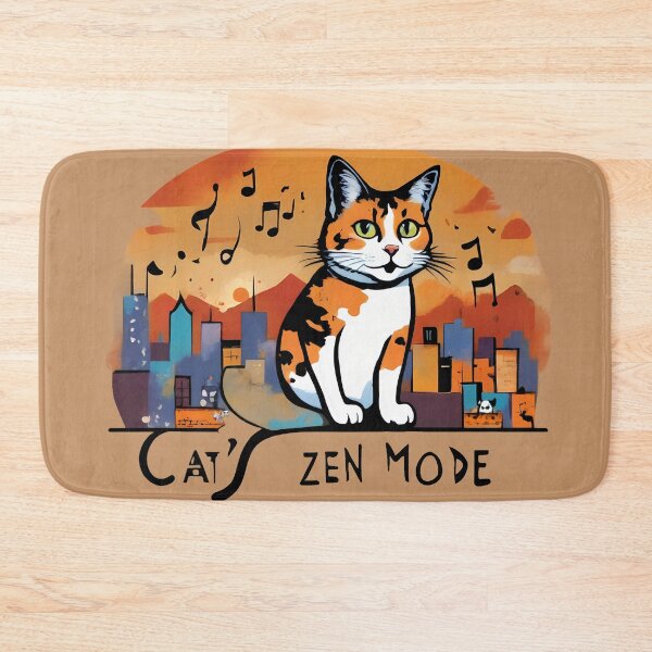 Item preview, Cat's Zen Mode designed and sold by @ndrys.
