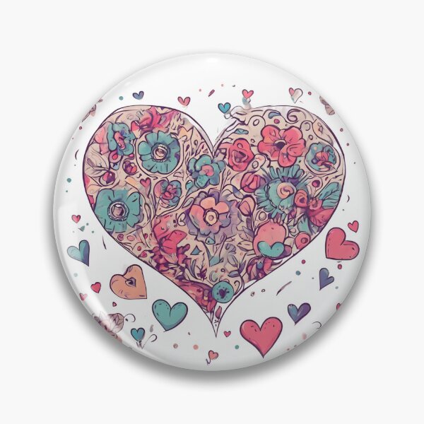 Item preview, Flowers and heart designed and sold by Just You Tee | Say It Loud, Wear It Proud.