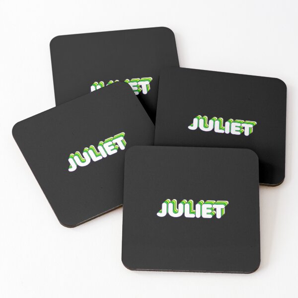 Item preview, Green Layers Juliet Name Label (Black) designed and sold by NormadWorld.