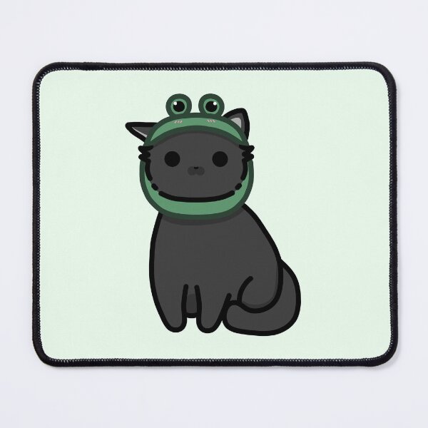 Item preview, Black cat with forggy hat  designed and sold by Biszkompt.