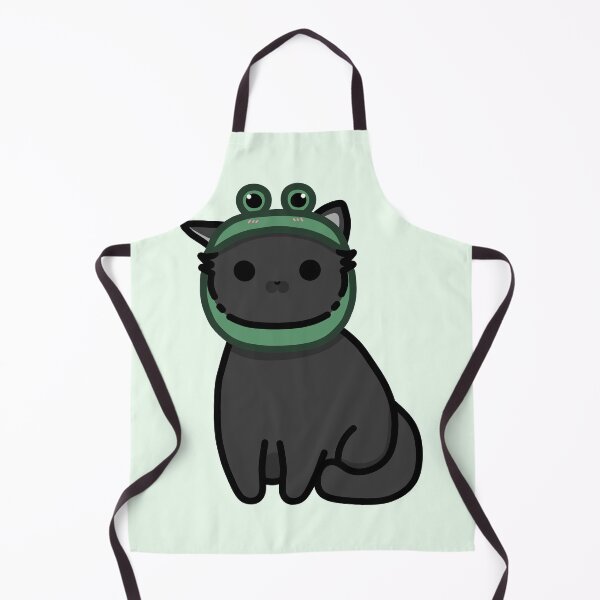 Item preview, Black cat with forggy hat designed and sold by Biszkompt.