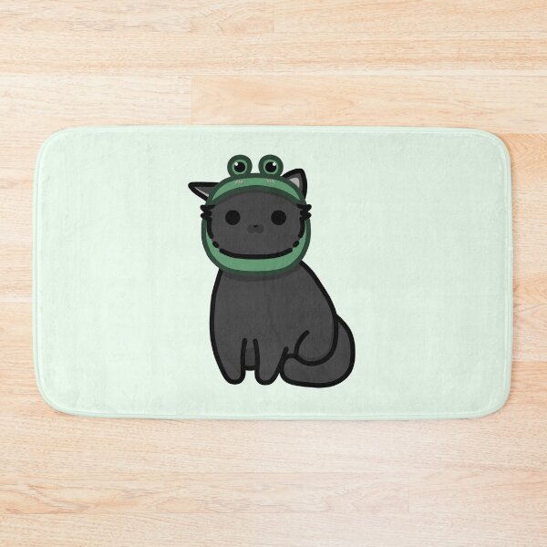 Item preview, Black cat with forggy hat designed and sold by Biszkompt.