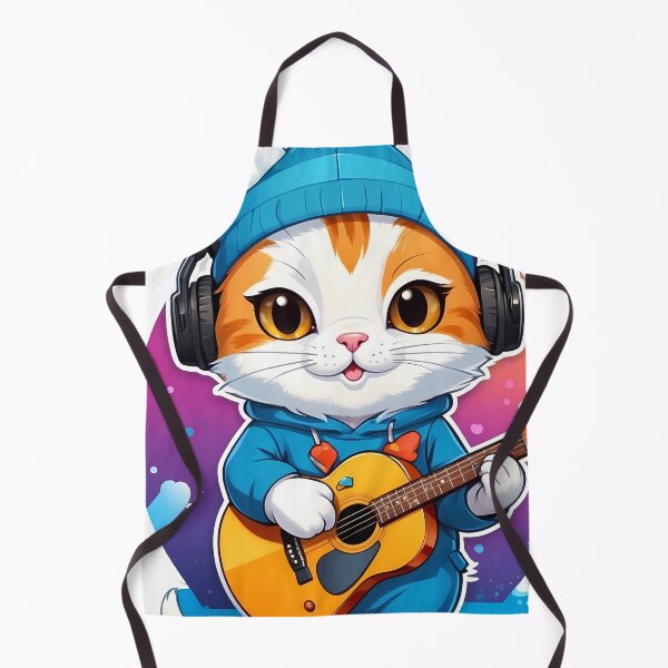 Item preview, cat playing Guitar designed and sold by wplamkung.