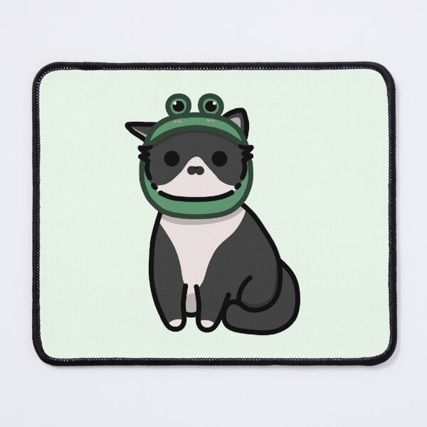 Item preview, Tuxedo cat with forggy hat  designed and sold by Biszkompt.