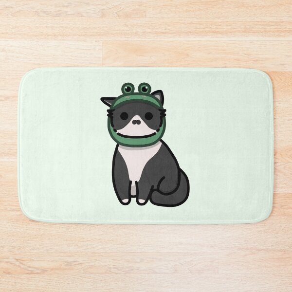 Item preview, Tuxedo cat with forggy hat designed and sold by Biszkompt.