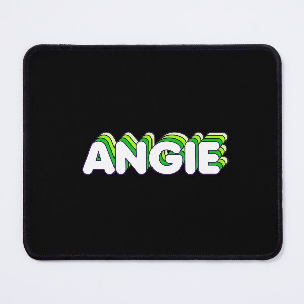 Item preview, Green Layers Angie Name Label (Black) designed and sold by NormadWorld.