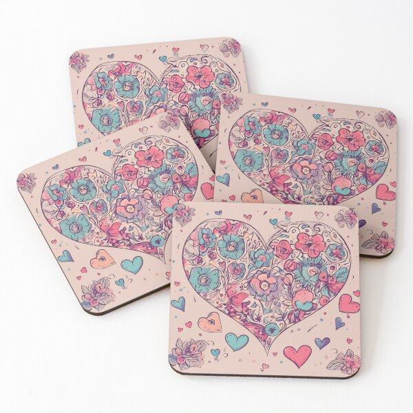 Item preview, Flowers and heart designed and sold by Just You Tee | Say It Loud, Wear It Proud.