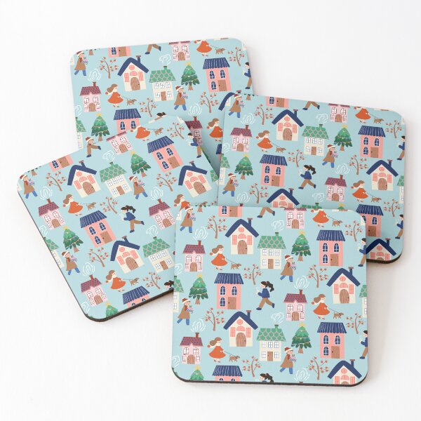 Item preview, Warm winter town  designed and sold by ByJYA.