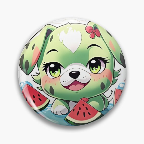 Item preview, Puppy and her melon designed and sold by Feebleeona.