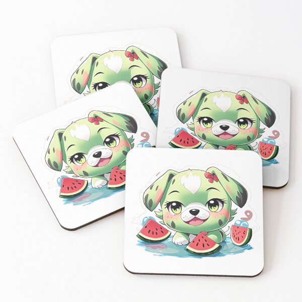 Item preview, Puppy and her melon designed and sold by Feebleeona.