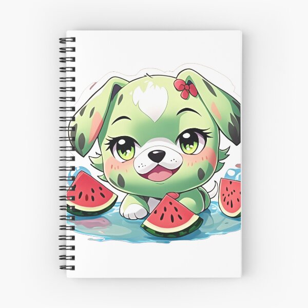 Item preview, Puppy and her melon designed and sold by Feebleeona.