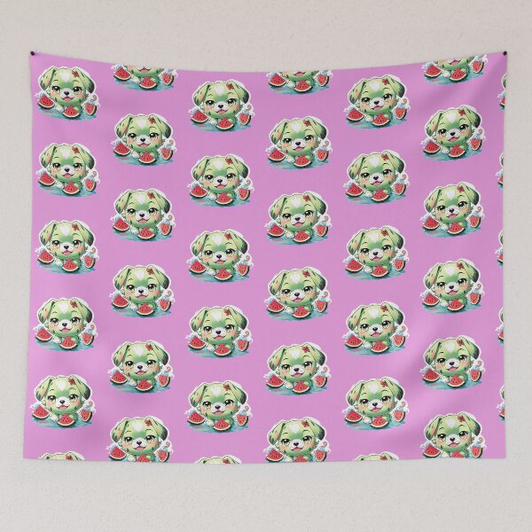 Item preview, Puppy and her melon designed and sold by Feebleeona.
