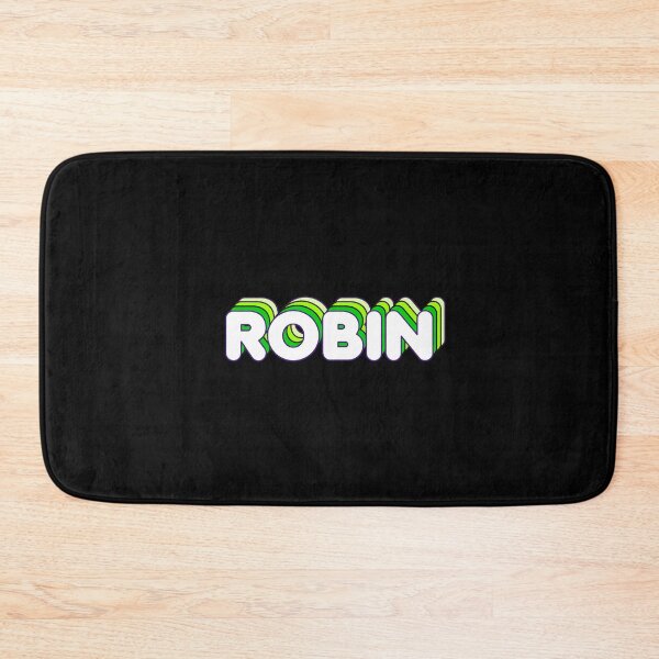 Item preview, Green Layers Robin Name Label (Black) designed and sold by NormadWorld.