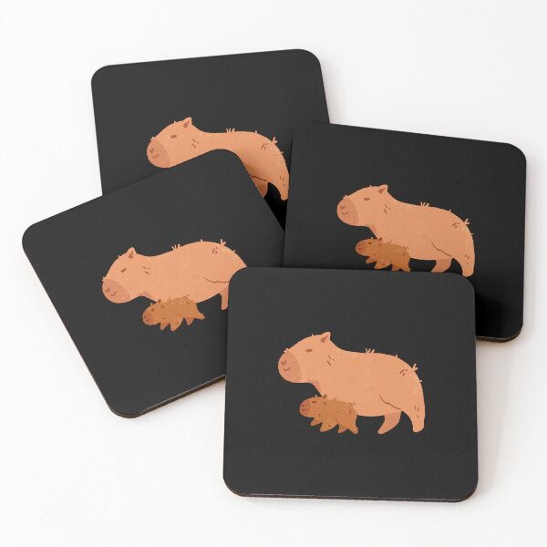 Item preview, Capybara Owner.Capybara mother with baby designed and sold by ridnaledesigner.