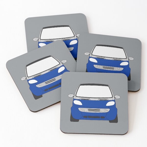 Item preview, Smart ForTwo true blue silver trim designed and sold by EdimDesign.