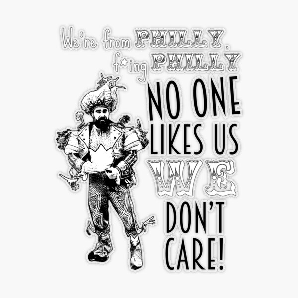 Jason Kelce - Mummer - No One Likes Us - Clean Sticker for Sale by  AntiJolly