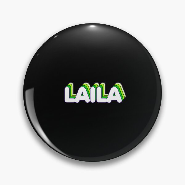 Item preview, Green Layers Laila Name Label (Black) designed and sold by NormadWorld.