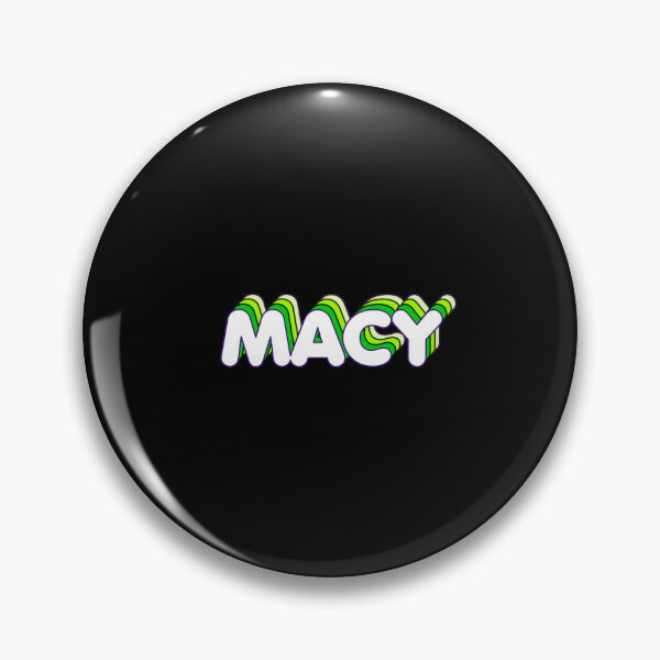 Item preview, Green Layers Macy Name Label (Black) designed and sold by NormadWorld.
